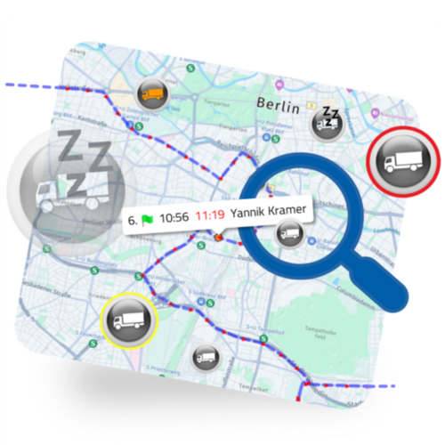 Telematik und Navigation Tourbosoft App