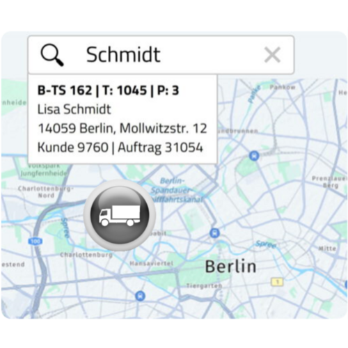 Telematik und Navigation Tourbosoft App