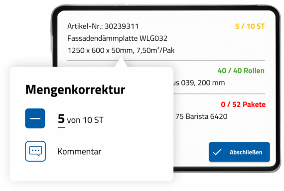 Telematik- und Navigationssystem Tourbo.board und Fahrer App mit digitaler Mengenkorrektur